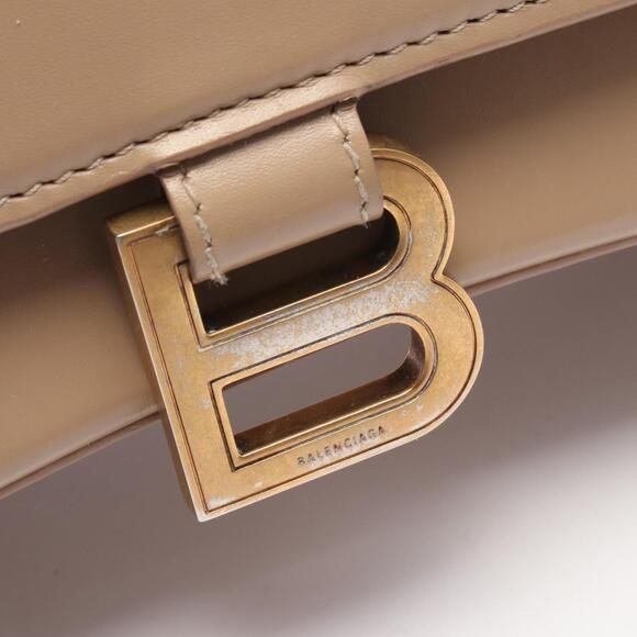 Balenciaga Hourglass Small Handbag, Leather, Women's, Beige - Picture 6 of 8